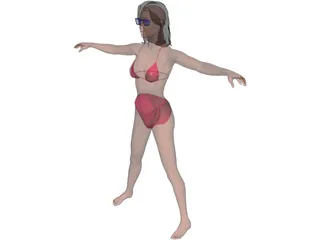 Woman Bikini 3D Model
