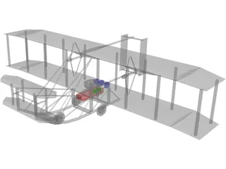 Wrights Aircraft 3D Model