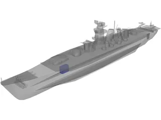 Battle Ship 3D Model