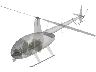 Robinson R44 News 3D Model