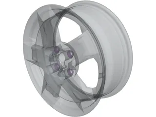 Rim 15inch Aluminum 3D Model