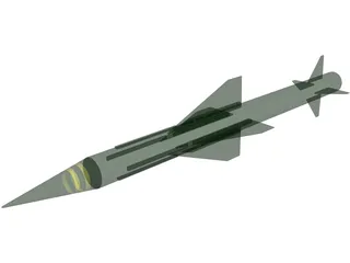 Rapier Missile 3D Model