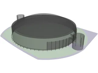 Astrodome Houston 3D Model