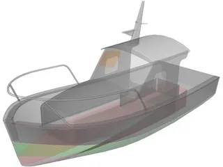 Boat Fishing 3D Model