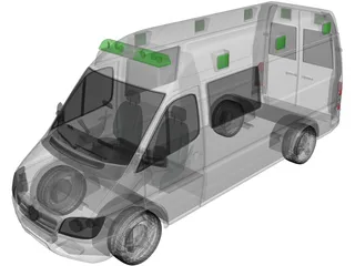 Mercedes-Benz Sprinter Ambulance 3D Model