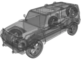 Hummer H3 3D Model