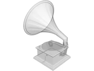Gramophone 3D Model