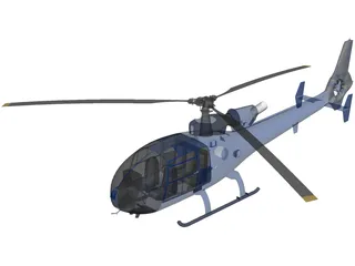 Aerospatiale Gazelle 3D Model