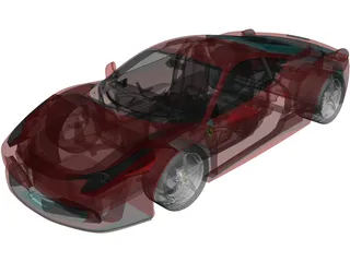 Ferrari 458 Italia F142 (2010) 3D Model