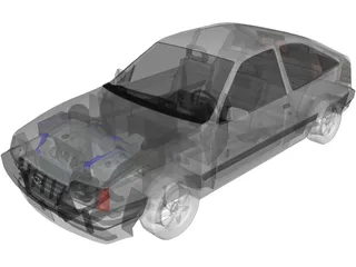 Opel Kadett 3D Model