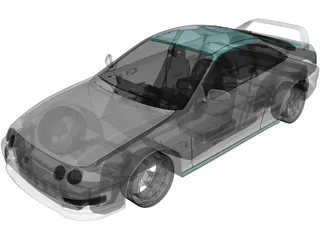 Acura Integra Type-R (2001) 3D Model