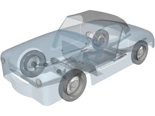 Dyna Kit Car 2CV Based 3D Model