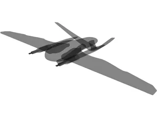 TRON Light Jet Big 3D Model