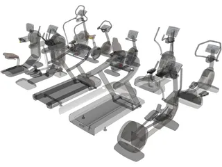 Excite Group Visio Fitness Set 3D Model