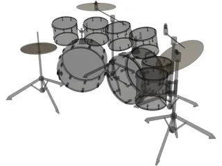 Drum Set 3D Model