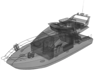 Sealine T52 Kristeff Yacht 3D Model