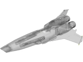 Battlestar Galactica Viper Mark II 3D Model