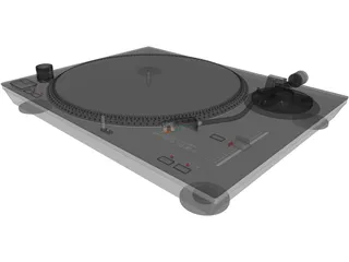 Record Turntable 3D Model