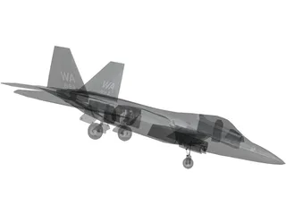 F-22 Raptor 3D Model