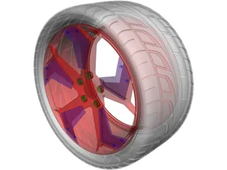 Lamborghini Reventon Rim 3D Model