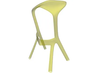 Kamura Bar Chair 3D Model