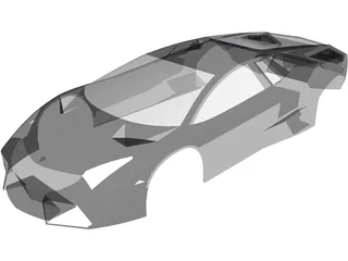 Lamborghini Reventon Body 3D Model