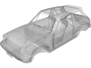 Toyota Starlet KP61 Rally Body 3D Model