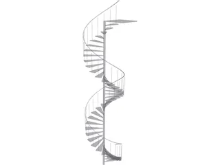 Spiral Stairs 3D Model