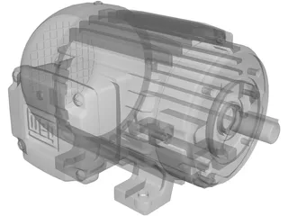 Weg 75hp Motor 3D Model