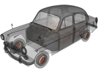 AZLK Moskvich 407 3D Model