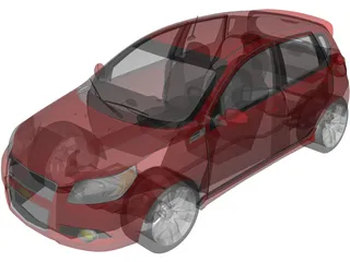 Chevrolet Aveo LT (2011) 3D Model