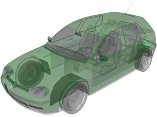 Volkswagen Golf IV (5 doors) 3D Model