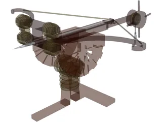 Roman Ballista 3D Model