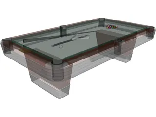 Pool Table 3D Model