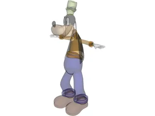 Goofy [Animated] 3D Model