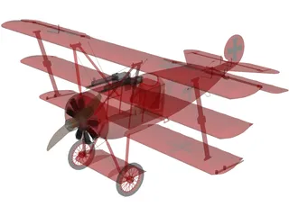 Fokker Dr.1 3D Model