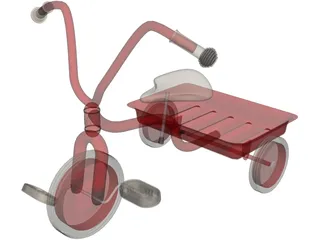 Tricycle Child 3D Model