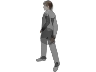 Young Business Man 3D Model