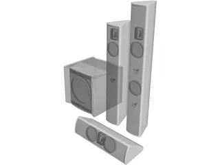 Speakers 3D Model