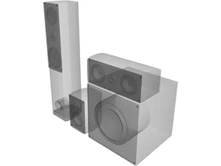 Speakers 3D Model