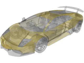 Lamborghini Murcielago LP670 3D Model