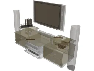 Philips Cinema TV Stand 3D Model
