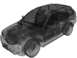 BMW X5 E53 4.8 iS (2006) 3D Model