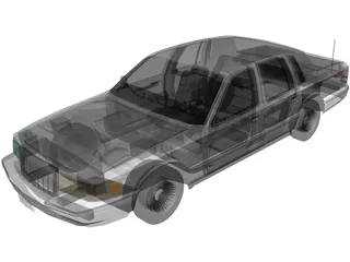 Lincoln Towncar (1991) 3D Model