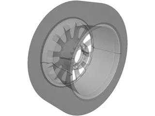 Racing Wheel 3D Model