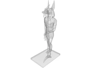 Anubis Statue 3D Model