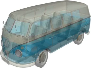 Volkswagen Camper Van 3D Model