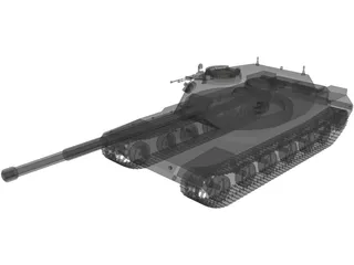 T-102 Russian Heavy Tank 3D Model