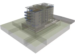 Apartment Building 3D Model