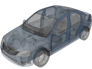 Dacia Logan (2009) 3D Model